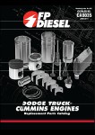 Dodge Truck - Cummins Engine - Replacement Parts Catalog
