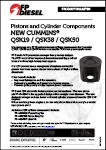 Pistons and Cylinder Components - New Cummins
