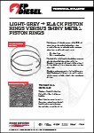 Black Piston Rings Versus Shiny Metal Piston Rings