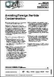 Avoiding Foreign Particle Contamination