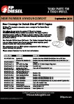 New Coverage for Detroit Diesel DD15 Engine New Coverage for Detroit Diesel DD15 Engine