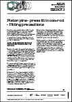 Piston Pins - Press Fit in Con-Rod - Fitting Precautions