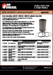 New Cummins QSK19 / QSK 38 / QSK50 Cylinder Liner Kits