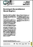 Running-in Reconditioned Diesel Engines