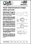 Taper Sided (Keystone Wedge) Piston Grooves