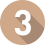 Number-3-Tan-Background-Icon