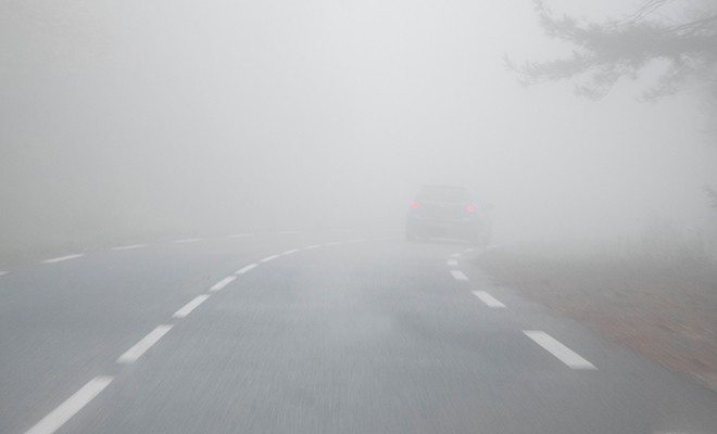 car-on-foggy-road